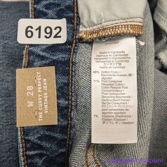 NEW Madewell The Curvy Perfect Vintage Jean in Heathcote Wash,‎ 28 - Picture 14 of 15